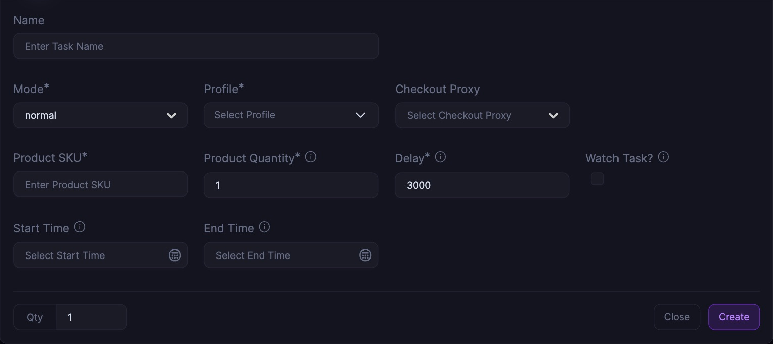 MediaMarkt Normal task settings in Stellar 4.0