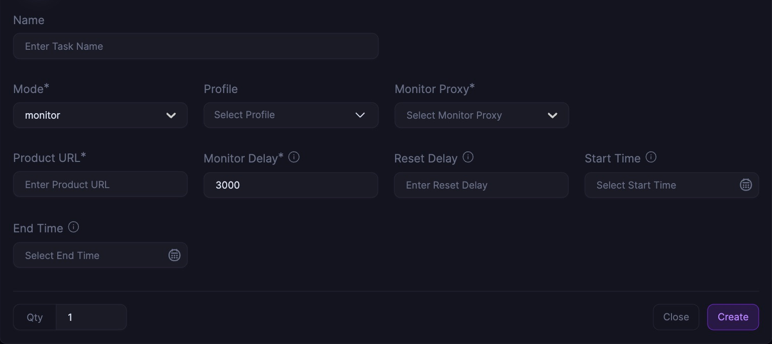 WaylandGames Monitor task settings in Stellar 4.0